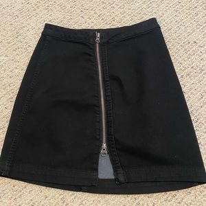 Free People Front Zip Mini Skirt